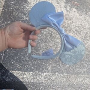 Disney Blue Lace Minnie Ears Headband